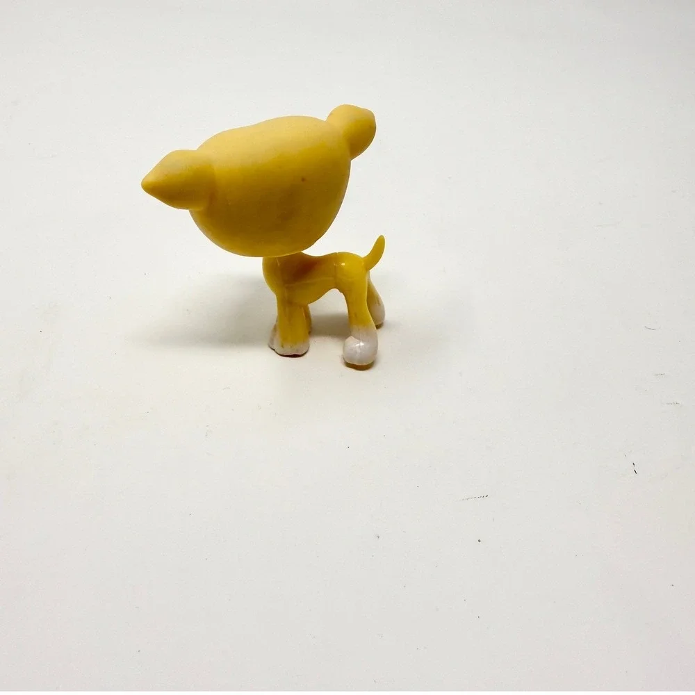 LPS Littlest Pet Shop #875 Yellow Greyhound Wippet Green Eyes‎